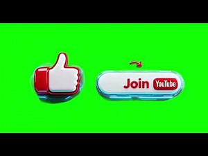 Youtube Like & Subscribe Button Animation Template with Green Screen FREE [No Copyright]