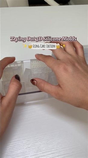 Let’s try with me the 3D icing silicone mold🧁✨perfect for a beginner #3dart #nailart #nailtechtips