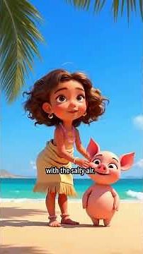 Baby Moana Meets The Beach. #disney #animation #movie #kids #cartoon #animated #storytimeforkids