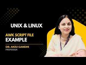 AWK Script Example | Text Processing Made Easy 💻 by Dr. Anju Gandhi