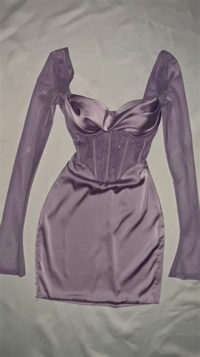 Elegant Oh Polly Lilac Corset Dress for a Sparkling Look
