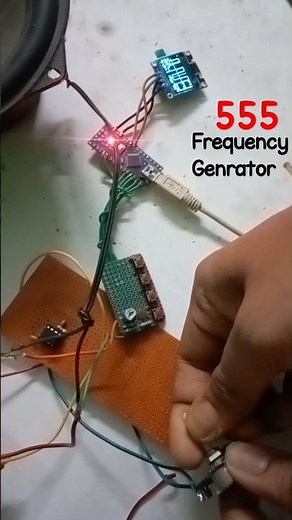 Diy Frequency Generator 555ic 🔥🔥⚡#shorts #555 #frequency #diy