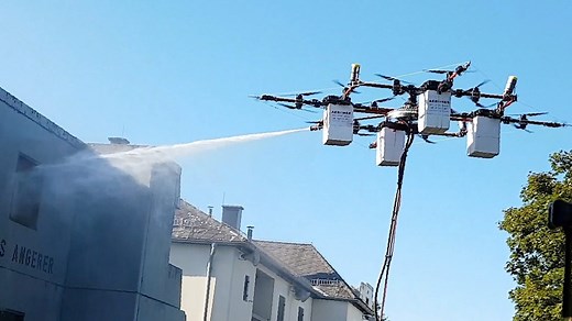 Window washing drone takes flight