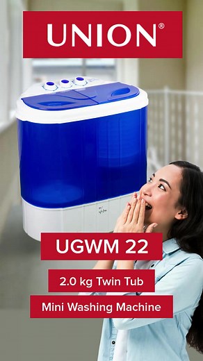 Small but mighty! To all tiny home heroes, our UGWM 22 2.0 KG Twin Tub Mini Washing Machine is the perfect solution for your laundry needs. 🛁 Add to cart now: #UnionShopeeMall: https://shopee.ph/unionappliances#UnionLazMall: https://www.lazada.com.ph/shop/union/ | Union Home Appliances