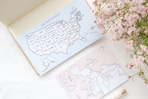 World Map Tracker Sticker: Travel Journal Stickers - Etsy