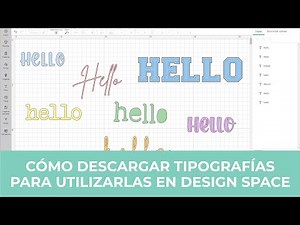 Cómo descargar tipografías para utilizarlas en Cricut Design Space