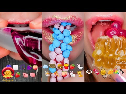2 HOURS BRAIN MELTING Satisfying ASMR Eating Emoji Food Challenge Compilation Mukbang 먹방