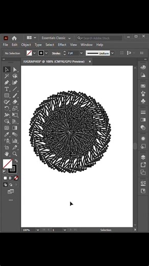 Adobe••••~•••Illustrator 2026 || Creating 3d Spiral by Using Rotating tool #graphics