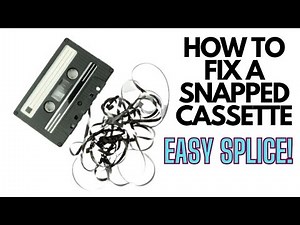 HOW TO FIX A SNAPPED TAPE (BETTER VIEW) : CASSETTE REPAIR