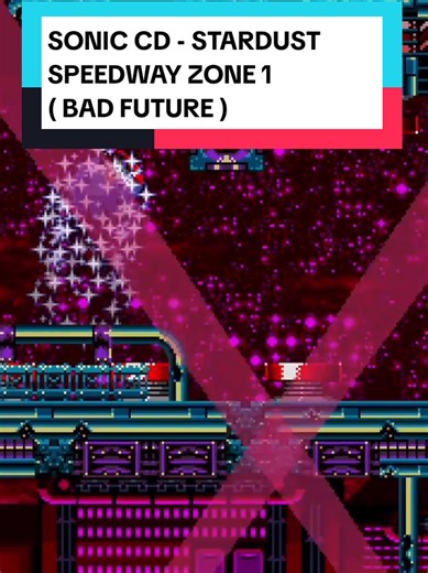 Sonic CD - Stardust speedway zone 1 ( bad future ) #tiktok #gaming #games