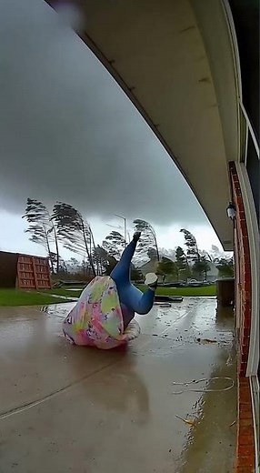 Tornado Pool Fail: Woman Gets Lifted Away Trying to Save It