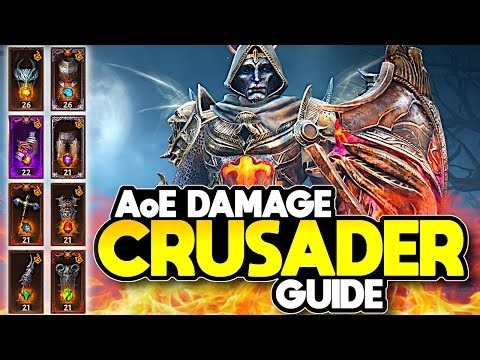 BEST AOE Damage Crusader PvE Build in Diablo Immortal
