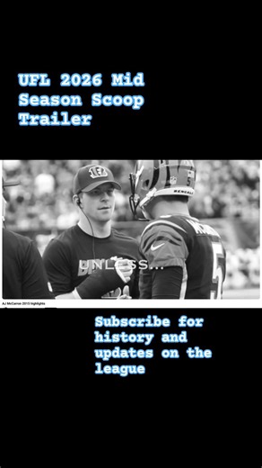 UFL Mid Season Scoop Trailer #ufl #unitedfootballleague