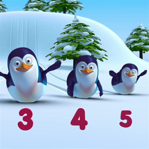 Learn Numbers With Penguins | Fun For Kids TV Nursery Rhymes & Baby Songs