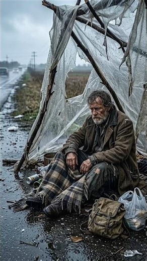 Homeless Old Man → New Wooden House ❤️ | Humanity Story #shorts