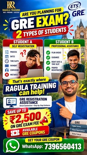 GRE Registration Made Easy | Save ₹2,500 on GRE Exam Fee | GRE Coupon 2026