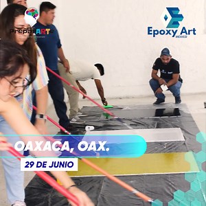 🎨¡Curso intensivo de resinas, microcemento y stencil en OAXACA! Aprende técnicas avanzadas en un solo día. Incluye materiales, certificado y libro digital de Art-Resin. 📚 Fecha única. ¡Inscríbete ya! Regístrate aquí: 👇👇👇 - https://preparart.com/registro_epoxyart 📞 **Información: Tel. 238-220-1479 - https://bit.ly/m/Menu-de-opciones | EpoxyArt Mexico