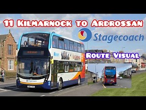 Route Visual | Route 11 | Kilmarnock-Ardrossan | Stagecoach West Scotland | Enviro 400MMC(24/4/2023)