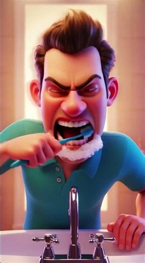 The Toothbrush Battle 🪥😂 | Slow Motion Foam Attack Gone Wrong! #comedy