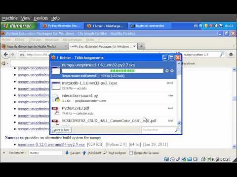 Installation de Numpy sous Python 2.7