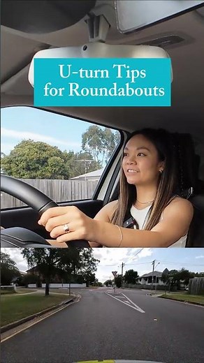 How to do a U-turn at a roundabout