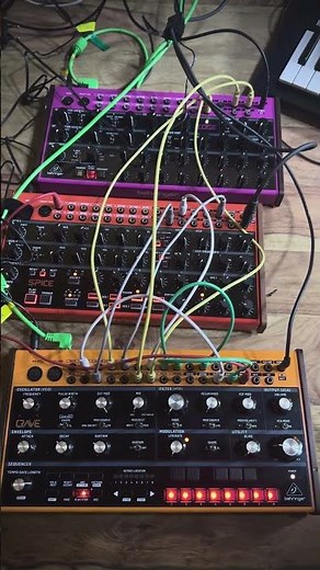 Experimental synth patch: Behringer Crave, Spice, and Edge maximize sound design options