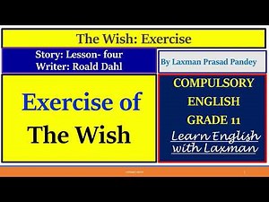 The Wish, Exercise. a short story from compulsory English grade 11