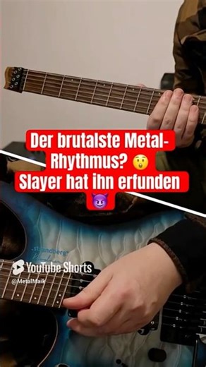 Der brutalste Metal-Rhythmus? So einfach geht Metal! #metal #slayer