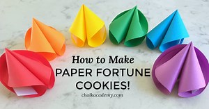 How to Make Paper Fortune Cookies with Template (Video Tutorial)