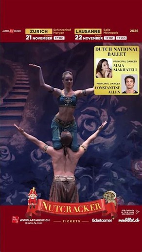 November 21 and 22 in Zurich and Lausanne—the Christmas fairy-tale ballet "The Nutcracker"