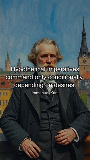 Hypothetical imperatives command only conditionally, depending on desires