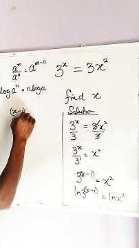 Nice Exponential Equation. #mathematics