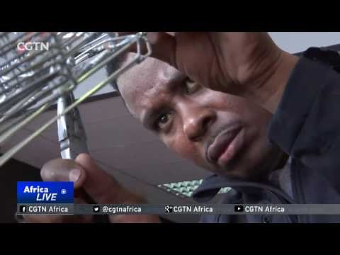 South African artist creates life-size wire sculpture of vintage car