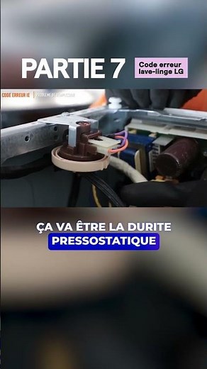 🎯 Water level problem on LG? Check the pressure switch! #IEError #MachineDiagnostics