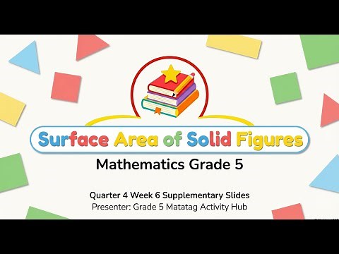MATATAG MATHEMATICS 5 QUARTER 4 WEEK 6 SUPPLEMENTARY SLIDES