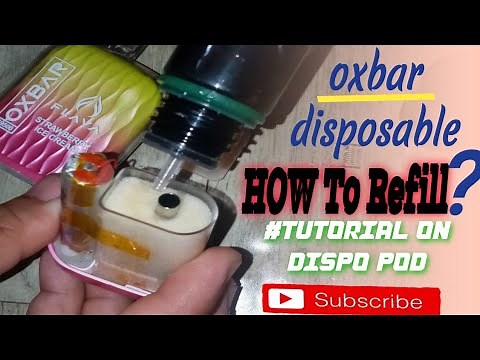 How to Refill your dispo vapes#tutorial #oxbar#tricks #fixed #repair #amsr #susbcribe #electronic
