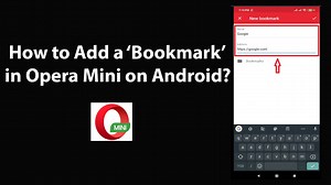 How to Add a Bookmark in Opera Mini on Android?