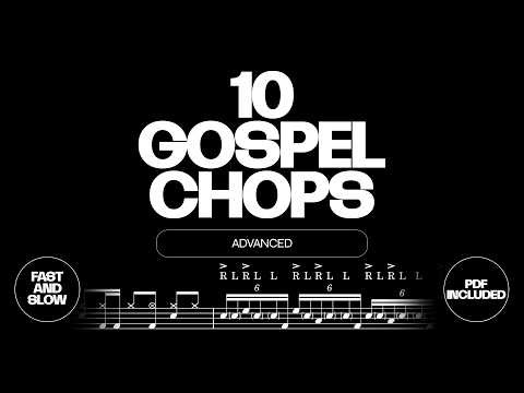 10 Gospel Chops | Intermediate to Advanced | Increasing Difficulty | Fast & Slow Tempo | Sheet Music
