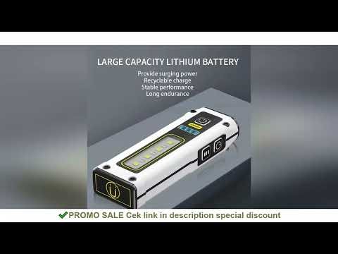 NEW Design Super Bright LED Source Work Lamp with Magnet Alarm SOS Key Chain Power Bank Waterproof E