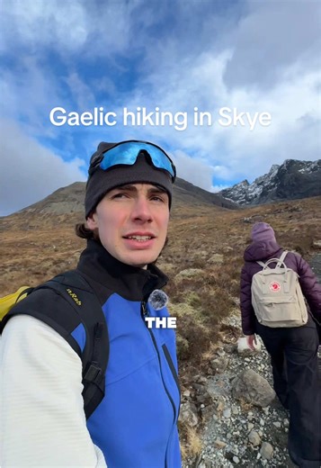 Windy Hiking Adventures in Gaelic on the Isle of Skye