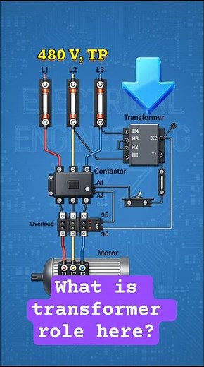 Role of Control Power Transformer in Motor Control Circuit #control #motor
