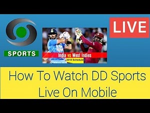 How to watch DD Sports live TV on Mobile|India Vs West Indies Live Cricket