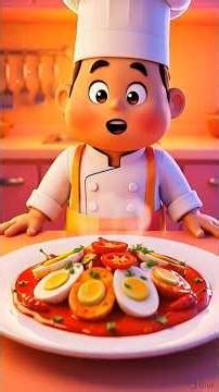 Spicy Kanthari Egg Recipe 🌶️🥚 | Funny Monkey Cooking Story | 3D Cartoon Animation #ai #kanthari #egg