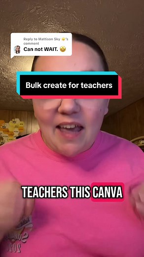 Replying to @Mattison Sky ☀️ ⏳ Teachers — this Canva hack will save you HOURS! With Bulk Create, you can make name tags, labels, and worksheets for your entire class in seconds. No more copy-paste, no more retyping. Just upload your list and Canva does the rest — total game-changer for classroom prep! #TeacherHacks #CanvaTips #TeacherTok #ClassroomDecor #BulletinBoardIdeas #thismommeansbusiness #buildingafterbedtime #canva #canvahack #canvatutorial #ClassroomIdeas #bulkcreate #TeacherHelp #Canva