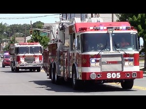 Fire Trucks Responding Compilation - Best Of 2017