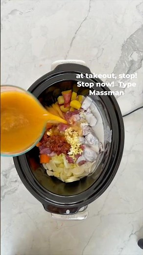Massaman Curry done the easy way in the slow cooker #slowcookerrecipes cooker