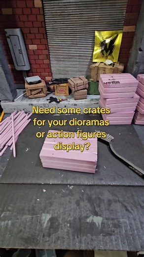 Creating Foam Crates for Dioramas and Action Figures