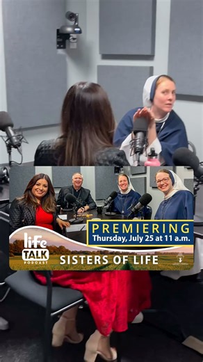Be sure to check out the latest episode of “Life Talk,” on Thursday, July 25, at 11 a.m. Hosted by Bishop John Dolan and Marina Salvador-Velazquez from the Office for Respect Life Ministries, the July edition of “Life Talk” welcomes the Sisters of Life. Bishop John and Marina will be joined by Sr. Bethany Madonna, SV, and Sr. Elizabeth Grace, SV, from the Sisters of Life, a Roman Catholic community of women religious, who profess the three traditional vows of poverty, chastity, and obedience, an