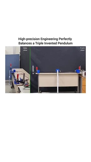 System.decode on Instagram: "A triple inverted pendulum isn’t just unstable — it’s controlled chaos in motion. Three links. Eight equilibrium points. Zero room for error. Every millisecond, a real-time controller makes thousands of microscopic corrections, predicting motion before gravity can win. What looks impossible is actually precision mathematics operating at extreme speed. This isn’t a lab experiment — it’s the same control intelligence behind advanced robotics, aerospace systems, and aut