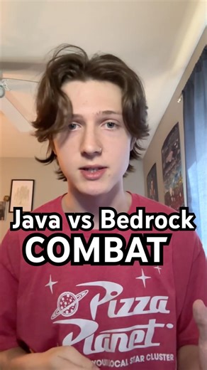Java vs Bedrock COMBAT #minecraft #minecraftpvp #gaming
